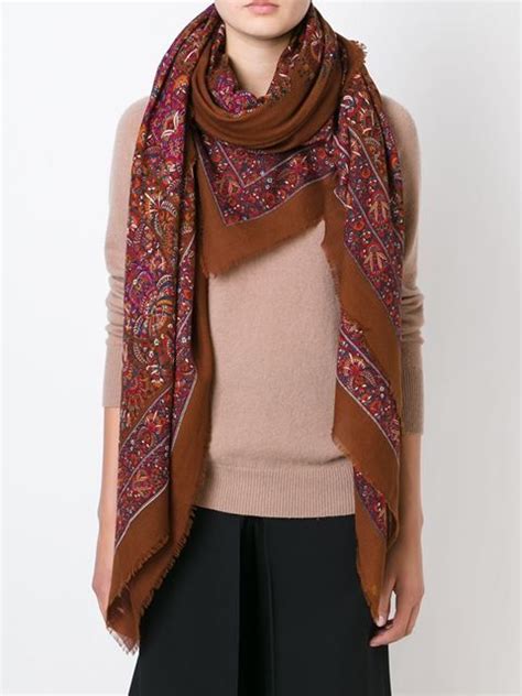 echarpe yves saint laurent femme|farfetch st laurent scarf.